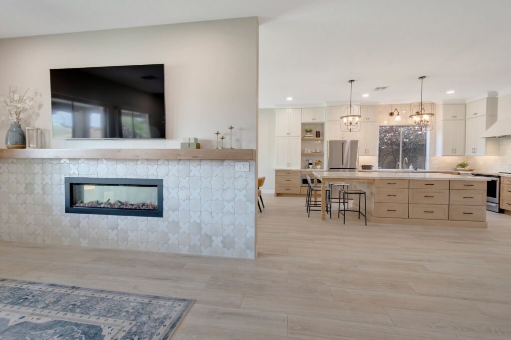 Farmhouse Kitchen & Fireplace Remodel in Phoenix AZ
