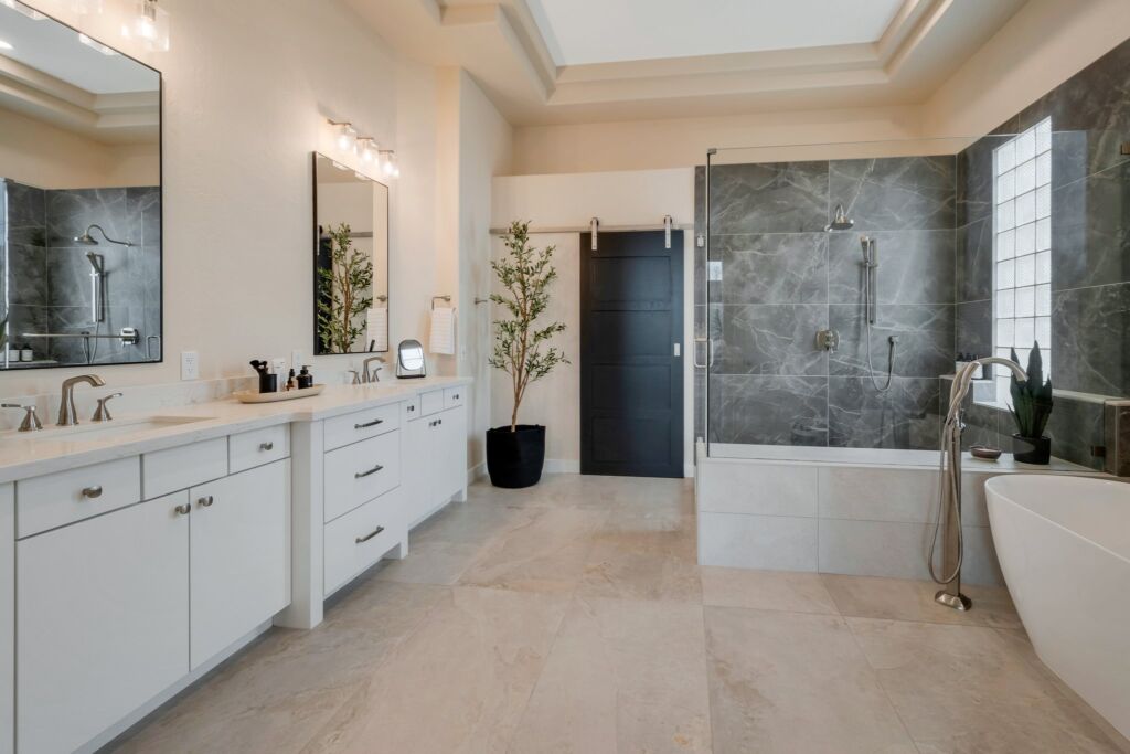 Luxury Contemporary Master Bathroom Remodel in Scottsdale AZ