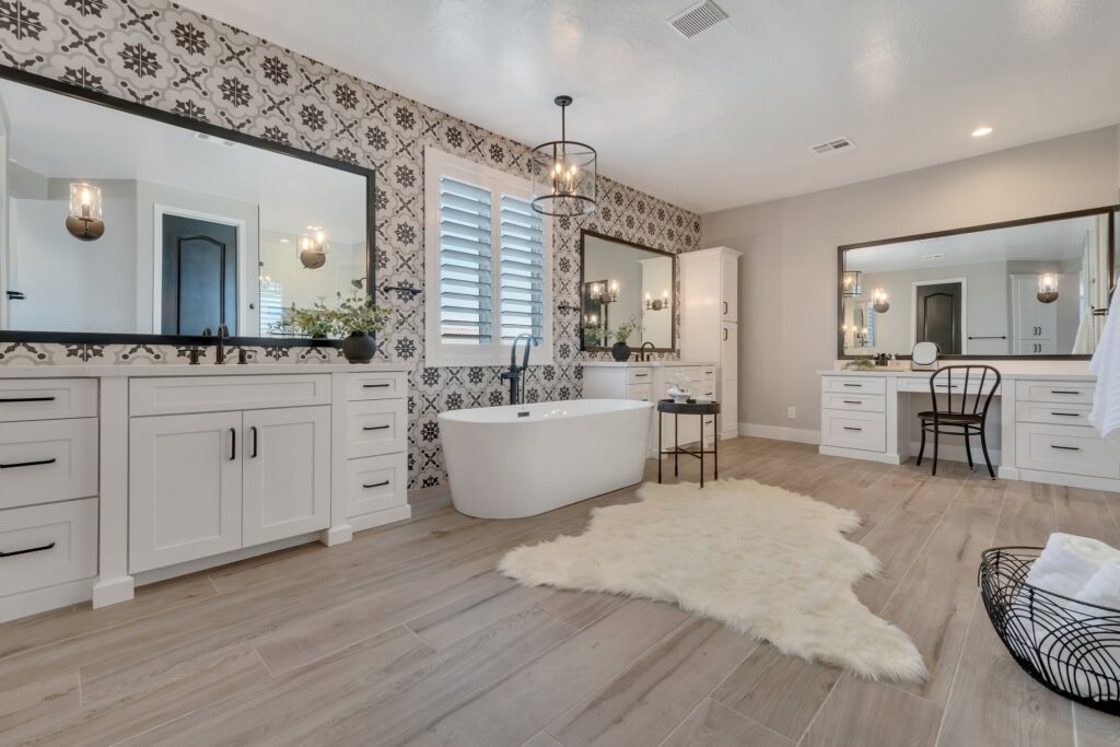 Transitional Master Bathroom Remodel in Chandler AZ